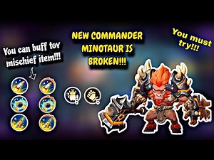 HOW TO USE NEW COMMANDER MINOTAUR IN EARLY UNTIL WIN!!! COMMANDER BROKEN!!! || MAGIC CHESS GOGO