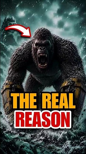 The Dark Secret Behind Kong's Strength! ☠️ #shorts #shortvideo #godzilla #kaiju #kong