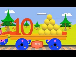 The Numbers Train For Kids | Teach 123 Numbers & Counting | Creador Nursery Rhymes