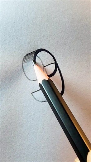 3d shadow sketch by two layers pencil #3dart | Md. Takbir Hossain