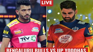 Bengaluru Bulls 38-35 UP Yoddhas Highlights, Pro Kabaddi 2022: Bengaluru qualify for playoffs after 3-point win over UP