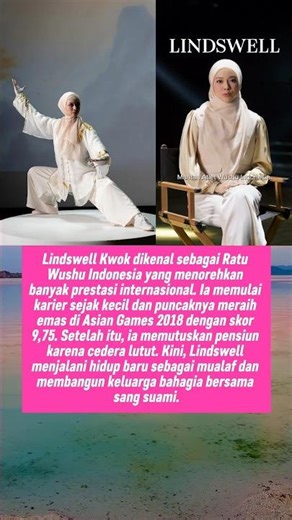 The Charm of Lindswell Kwok, the Indonesian Wushu Queen Who Has Won Many International Achievements