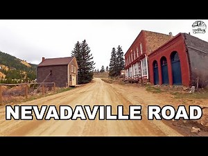 4K Nevadaville Road - Ghost Town in Central City Colorado USA - Gilpin County