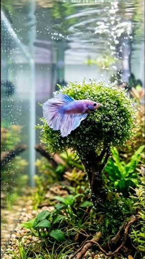Vibrant Betta Paradise! 🌈🐠 | Nature Aquascape #aquascape #aquascapelowtech #aquarium