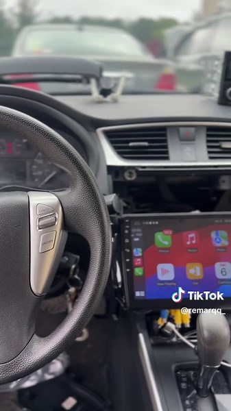Quick Apple CarPlay install on Nissan Sentra #carsoftiktok #diy #trending