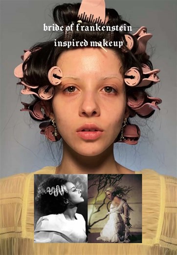 Bride of Frankenstein Inspired Makeup Tutorial