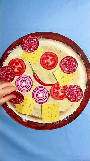 Make Your Own Pizza – Step by Step!🍕 😋 #learn #kids #food