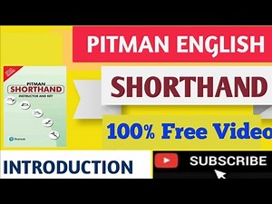 English shorthand introduction || pitman shorthand course || learn shorthand || what is stenography