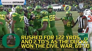 214K views · 958 reactions | What a way to go out at Autzen. Royce Freeman made #Pac12FB history Saturday with his 60th career rushing TD for Oregon Football. Check out the latest Gatorade Milestone Moment. | Pac-12 Conference | Facebook