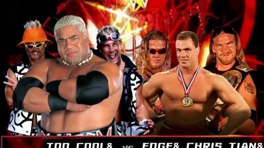 WWF Rikishi & Too Cool vs. Christian Edge & Kurt Angle(Judgment Day2000)