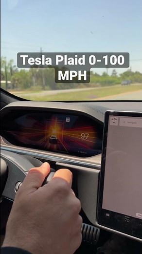 Tesla model S Plaid 0-100 MPH.. INSANE!