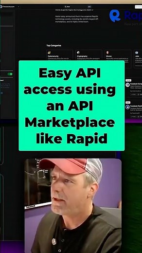 Easy API access using an API Marketplace like Rapid