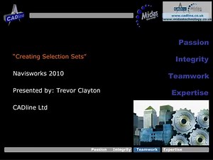 Autodesk Navisworks 2010 - Creating Selection Sets