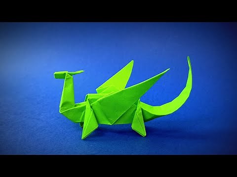Drache basteln mit Kindern | Tiere falten mit Origami Papier | Einfache Bastelideen