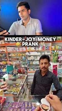 MONEY PRANK | KINDER JOY PRANK |😱 #shortsfeed #comedy #prankvideo #shorts