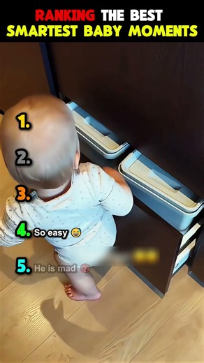 Ranking The Best Smartest Baby Moments 😍👼#funny #shortsfeed #ranking #cutebaby