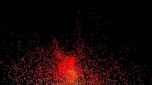 advanced surreal art , high fidelity abstract particle simulation , glowing geometric vivid vibrant shimmering echoing resonating , eternally encapsulated 3D render , digital art by time