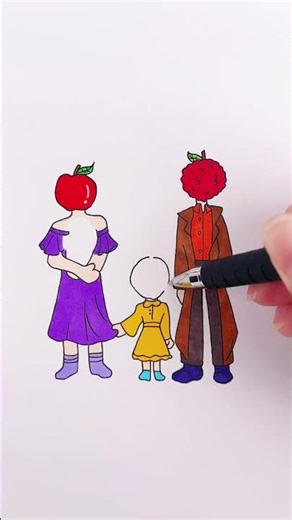 Creative Drawing Animation Moral Story Love Story❤️ #diy #story