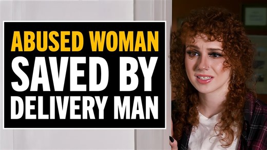 Delivery guy saves a woman from her abusive husband