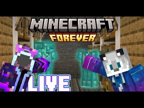 How to get NETHERITE Armor | Forever WORLD Minecraft | LIVE