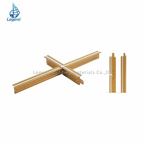 [Hot Item] Wooden Color Tee Grid Custom Suspended Ceiling Components Keel Frame Channel