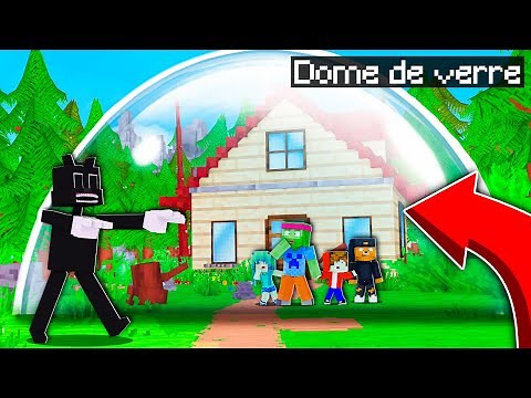 MY BASE IS ENCLOSED IN A MINECRAFT GLASS DOME! 😨 Diabolo Family