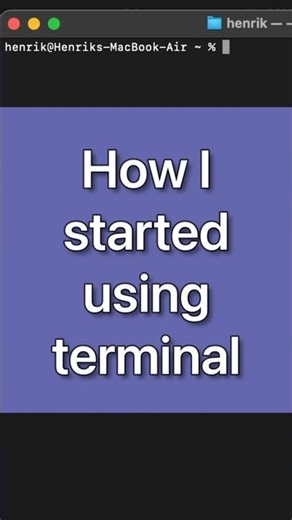 How I Started Using Terminal 👍