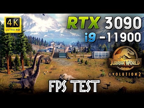 Jurassic World Evolution 2 Gameplay: Test in RTX 3090 + I9 11900 ( Ultra Graphics Settings 4K )