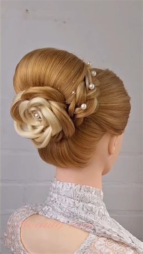 Polished Hair Rose & Pearls 🌹 | Classic Vintage Updo
