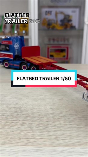 Unboxing WSI 3-Axle Flatbed Trailer Model 1:50