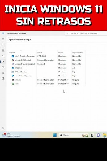 START WINDOWS 11 WITHOUT DELAYS #windows11 #windowstips