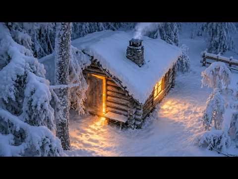 Trapped by a Massive Blizzard, I Took Shelter in an Abandoned Wooden Cabin