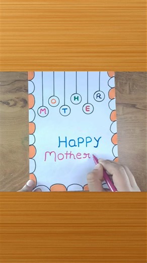 Mother's Day Card Ideas / Happy Mother's Day Greeting Card Easy #short
