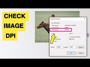 How to check image dpi | check photo resolution dpi