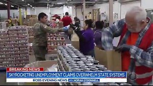 1.2M views · 1.4K reactions | Unemployment is America’s second epidemic: a record 6.6. million filed jobless claims last week. That figure may not even be wholly accurate. Many state websites are crashing under the strain, adding to widespread frustration. https://cbsn.ws/3dUphHh | CBS Evening News | Facebook