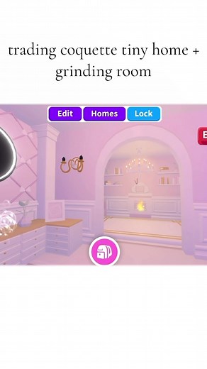 trading coquette tiny home with a grinding room! inspo:@therealcleaninglady #adoptme #roblox #adoptmebuild #coquette #fyp #robloxfyp #pink #aesthetic