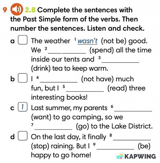 Unit 3.2. Student's book. Ex. 9 (p. 37). Audio 2.8. Go getter 3 #english #gogetter3