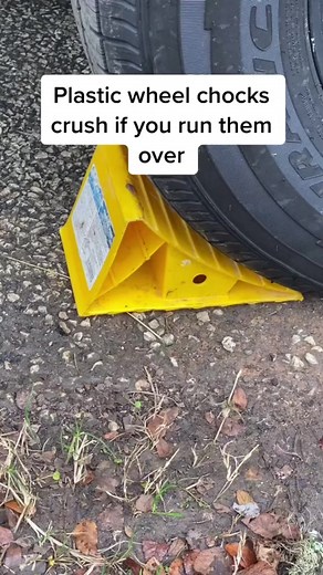 75K views · 248 reactions | Your plastic wheel chock will let you know if you forget about it and try to drive away. We recommend the rubber chocks and you can find them in our Amazon store. Link in comments. #rvlife #rvliving #rvlifestyle #nomad #fulltimerv | RV Miles | Facebook