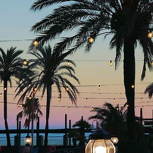Poolside at our Oasis Restaurant with delicious food and great atmosphere with live music most nights ☺️ | Sunset Beach Club