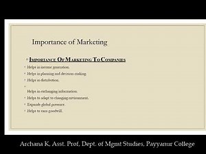 Introduction to Marketing Management