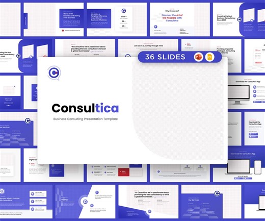 Consulting Presentation Template, Business Consulting Powerpoint, Corporate Strategy Google Slides - Etsy
