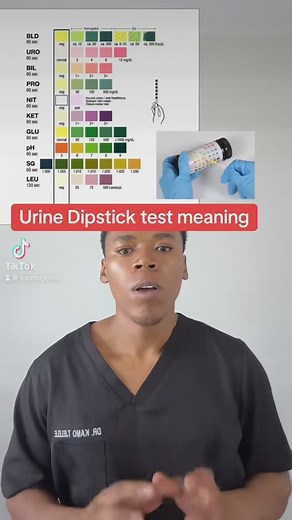 Health education: How to read a urine dipstick test . . . #urinedipstick #urine #uti #diabetes #health #doctor #tiktokuniversity #education #fyp #foryoupage #kamotjelele #viralvideos | DrKamo Tjelele