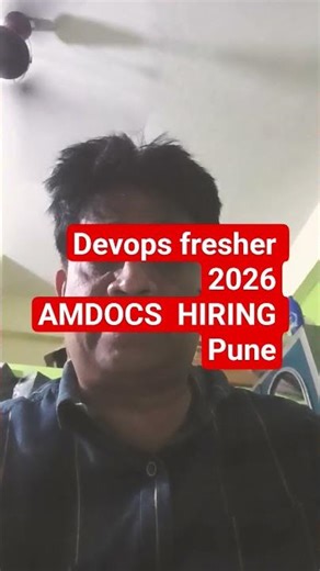 Amdocs DevOps Engineer 2026 | Freshers Jobs | AWS, CI/CD | No Experience Jobs 🔥