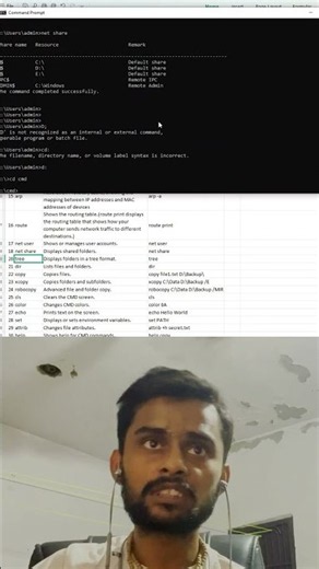 Tree Command Explained | View Folder Structure 🌳 #cmd #windows #shorts