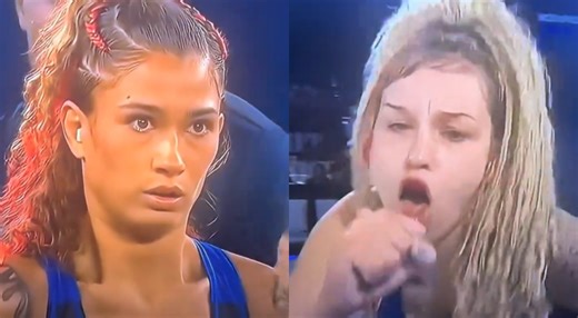 Female Power Slap Contestant Who Started Crying After Getting Slapped Turns The Tables On Cocky Opponent [VIDEO]
