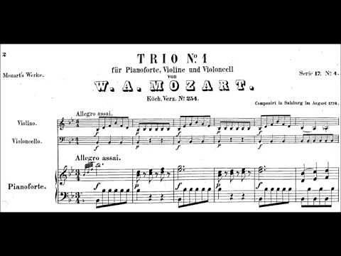 W.A. Mozart – Klaviertrio n° 1, KV 254