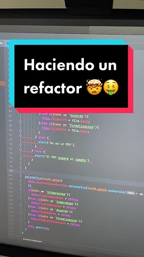 Haciendo un refactor 😵😵😵 #frontend #developer #frontenddeveloper #angular #javascript #typescript