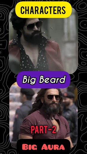 Characters with big beard and aura Part-2. #alluarjun #ranveersingh
