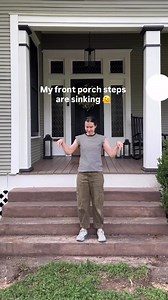 459K views · 22K reactions | Fixing my sinking front steps and adding hand rails to match my 1914 home! | Renee Renovates | Facebook