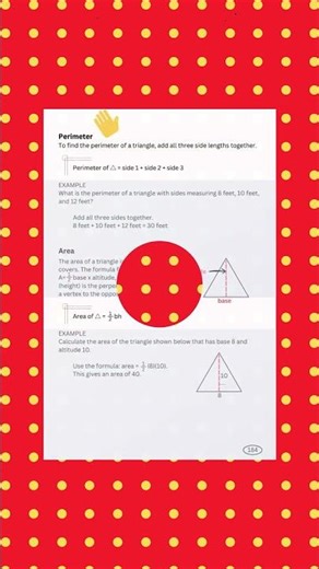 Master Geometry Formulas: Perimeter, Area & Volume (Ch 8) 📐